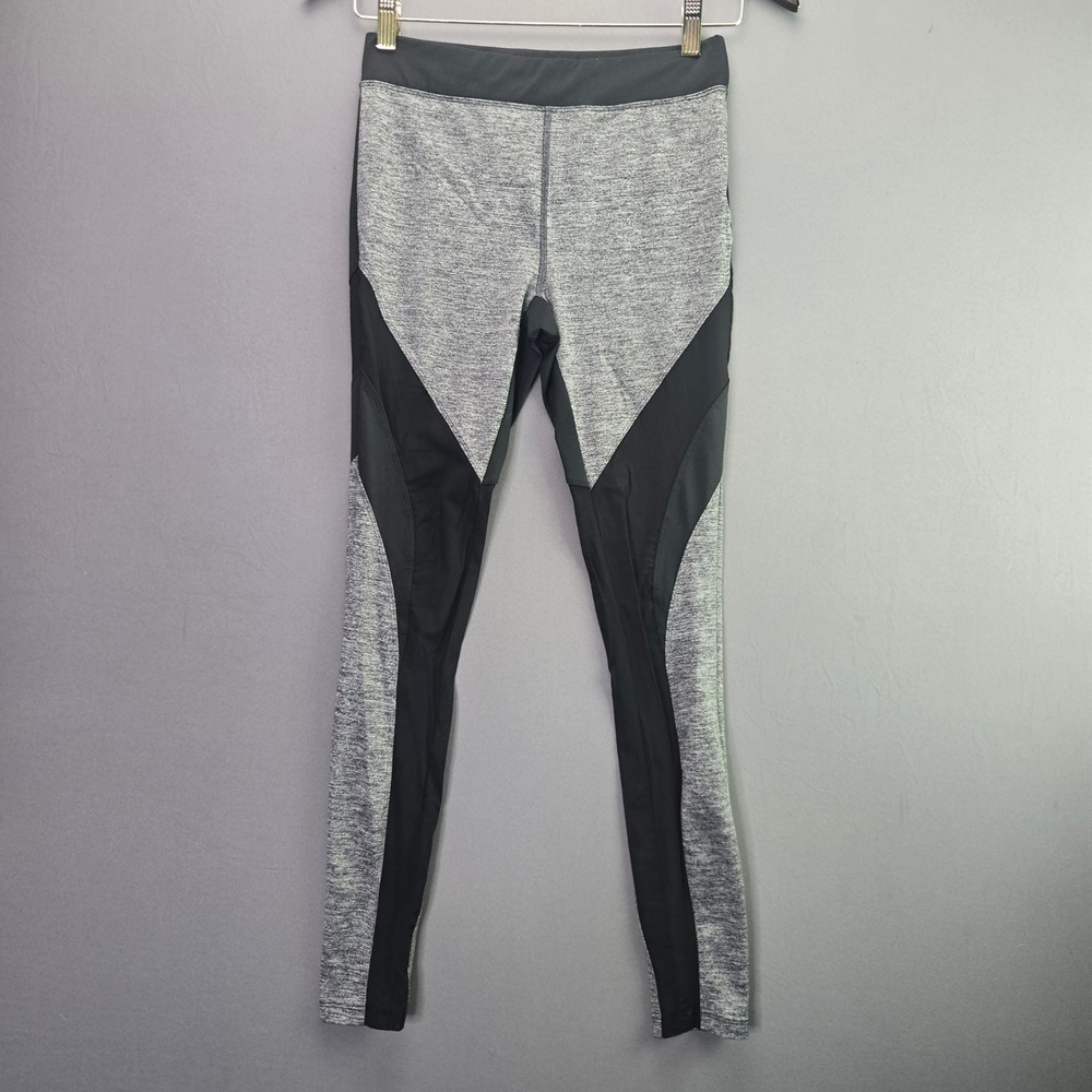 Forever 21 Active Colorblock Yoga Pants Small Gray Black Workout Tights